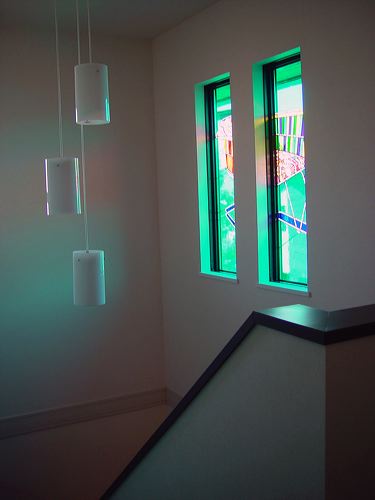小竹邸　エントランス及び階段室のステンドグラス　15