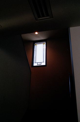 執行邸のステンドグラスと照明ボックス　03