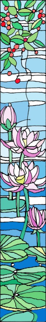 Stained Glass Lotus Making・蓮のステンドグラスパネル – Vis-à-Vis