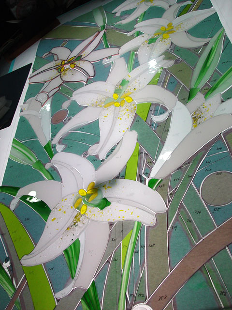 洗足・白百合幼稚園のステンドグラス Making