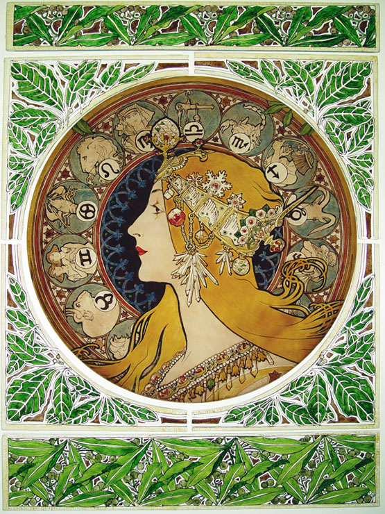 Mucha Zodiac 絵付けのワークショップ、焼きあがりました