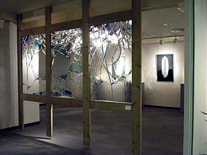若林茂人　ガラスの世界展　2000　ステンドグラス　そよ風に吹かれて