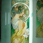 Mucha・桜草　ステンドグラス・エナメル絵付け　フリースタイルWorkshop-012